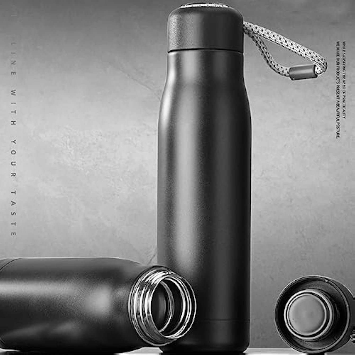 Wholesale Hiking Thermos Vacuum Flask Custom Logo 304 Stainless Steel Outdoor Hot And Cold Cool Bicycle Running Water Bottle