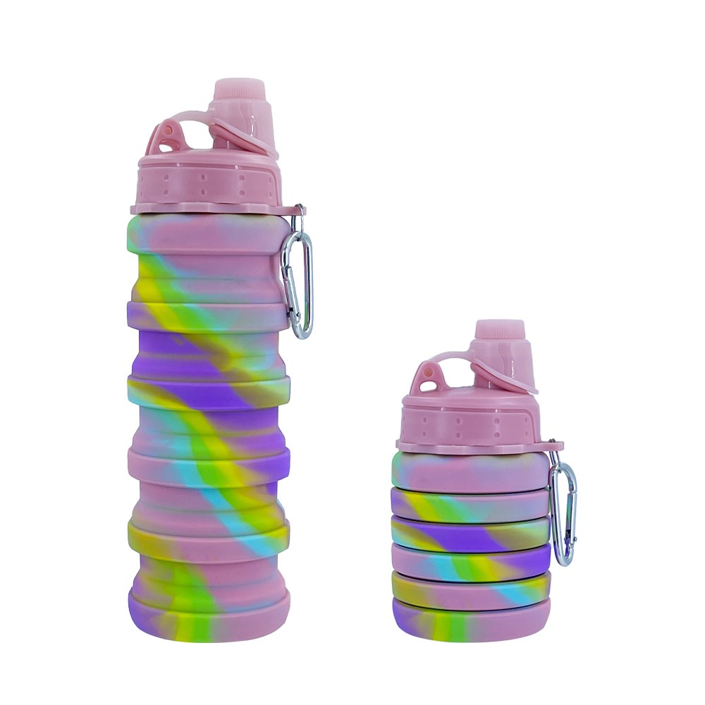 Hot Sale Portable Travel Silicon Collapsible Foldable Water Bottle Portable Silicone Foldable Water Bottle