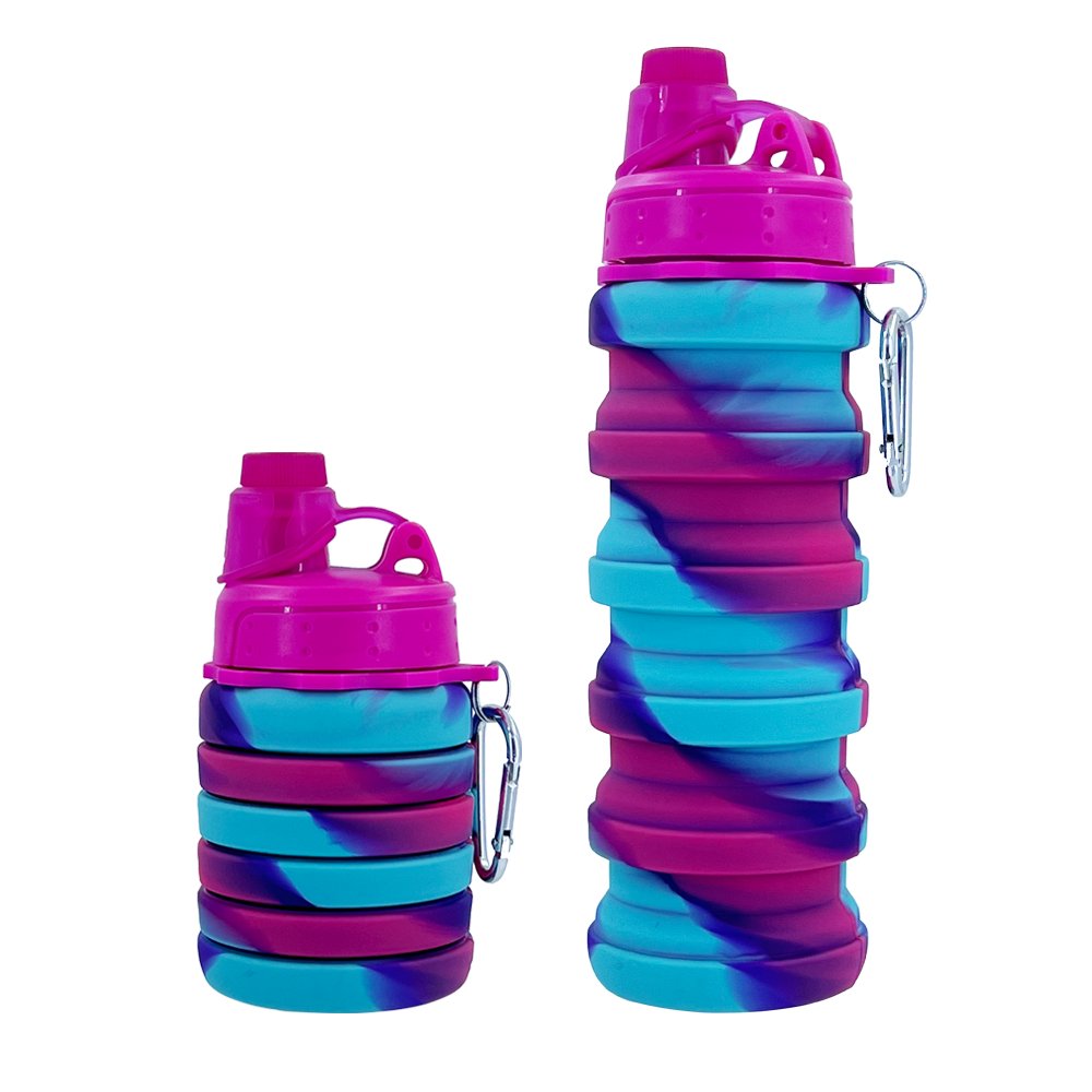 Hot Sale Portable Travel Silicon Collapsible Foldable Water Bottle Portable Silicone Foldable Water Bottle