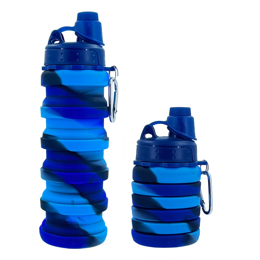 Hot Sale Portable Travel Silicon Collapsible Foldable Water Bottle Portable Silicone Foldable Water Bottle