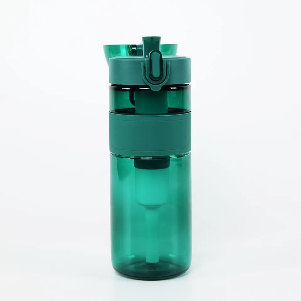 500ml carbon water filter portable outdoor survival water filtration purifier Custom Water Bottle With filter