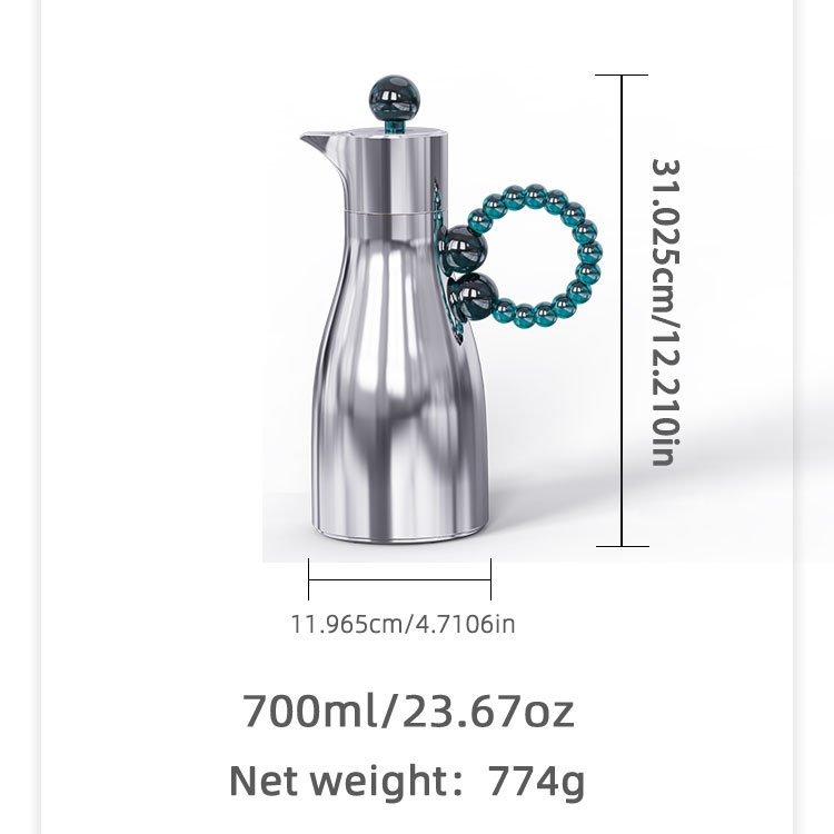 Dallah Arabic Coffee Pot Stainless Steel 304 Luxury Thermos Vacuum Flask Coffee Dallah Arabic Pot
