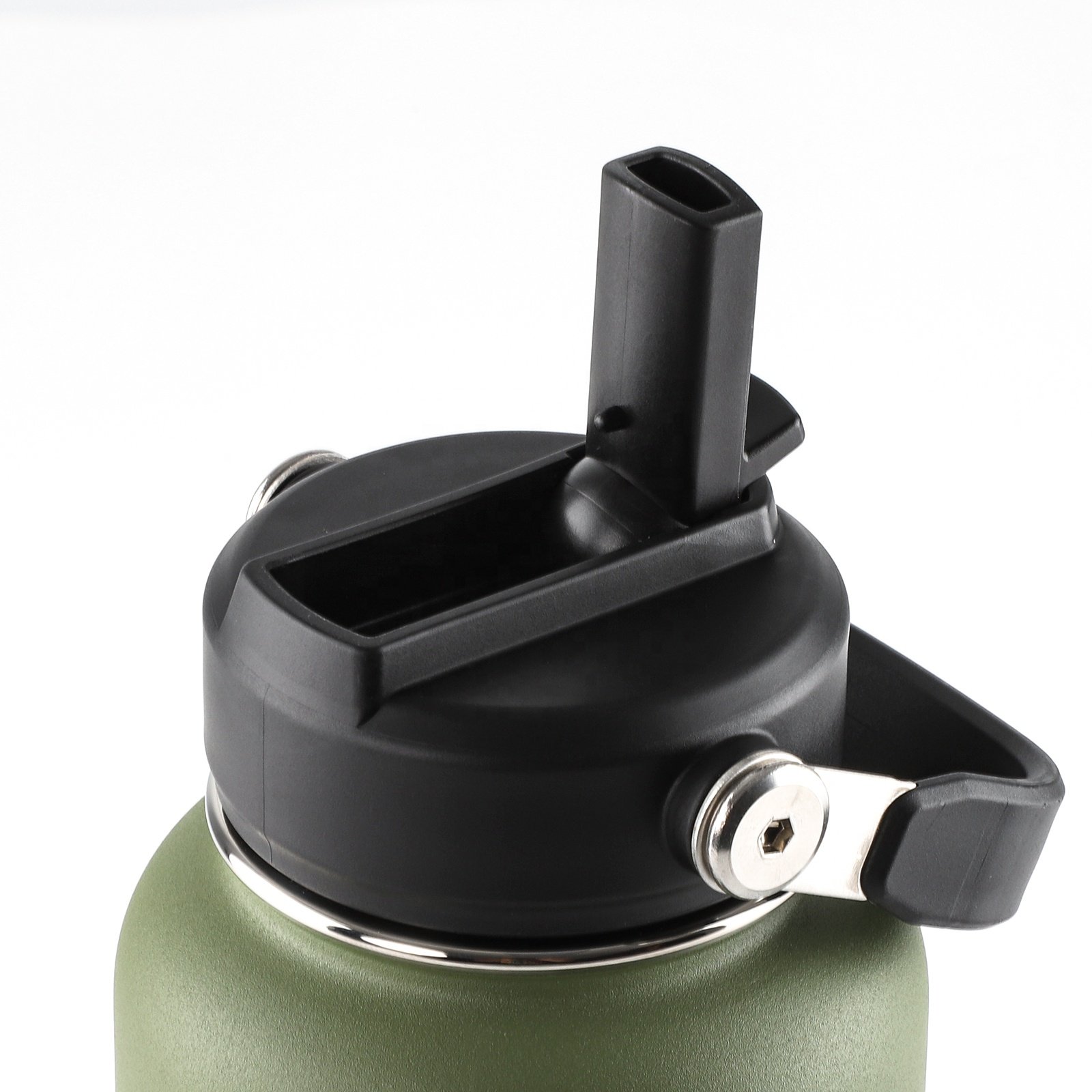 18oz/24oz/32oz/40oz/64oz New Arrival double insulated vacuum flask with metal handle lid ice shaker quality