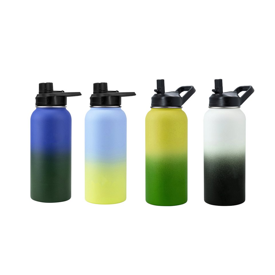 Eco Friendly Hot And Cold Metal Stainless Steel Vacuum Flask 1l Big Sport Water Bottles With Custom Logo