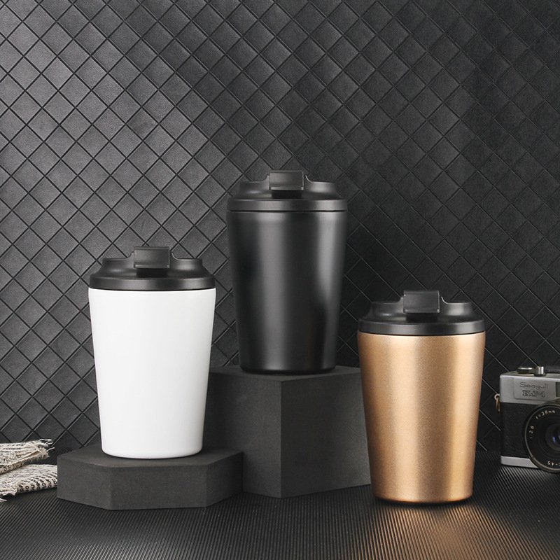 New Design 350ml Leakproof Double Wall Vacuum Thermos Flask Stainless Steel Insulated Travel Tea Coffee Mug water bottle