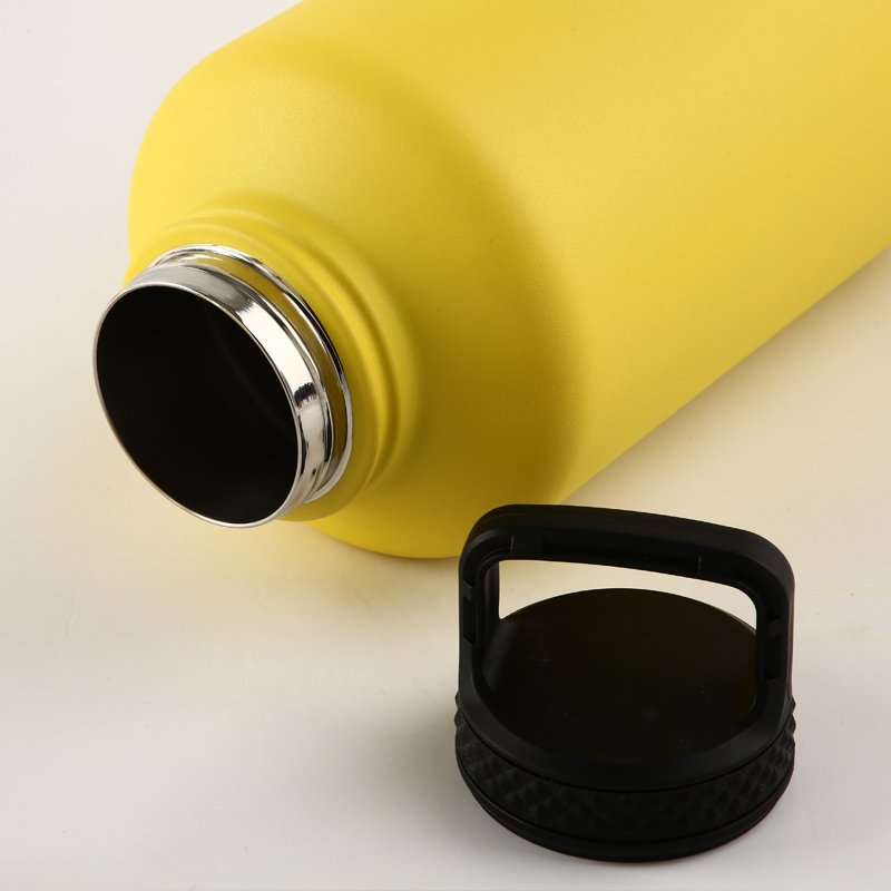 Multi Color 260ml/500ml/750ml/1000ml Coffee Wide Mouth Sports Thermal Flask Water Bottle with Portable Handle