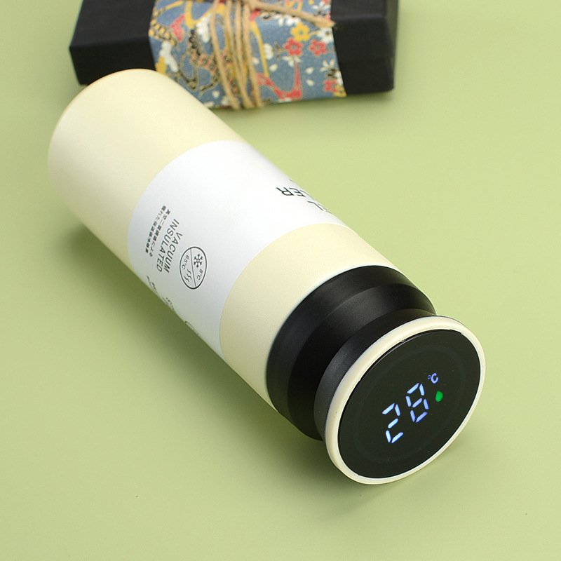 New 350ml 500ml temperature thermo touch display termo smart tumbler LED water bottle vacuum travel insulated digital coffee mug