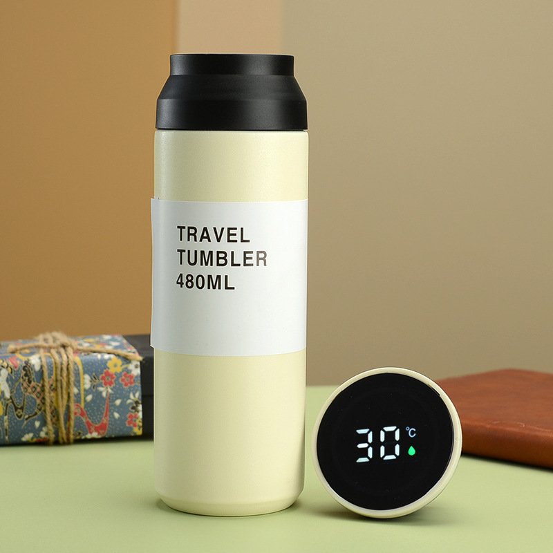 New 350ml 500ml temperature thermo touch display termo smart tumbler LED water bottle vacuum travel insulated digital coffee mug