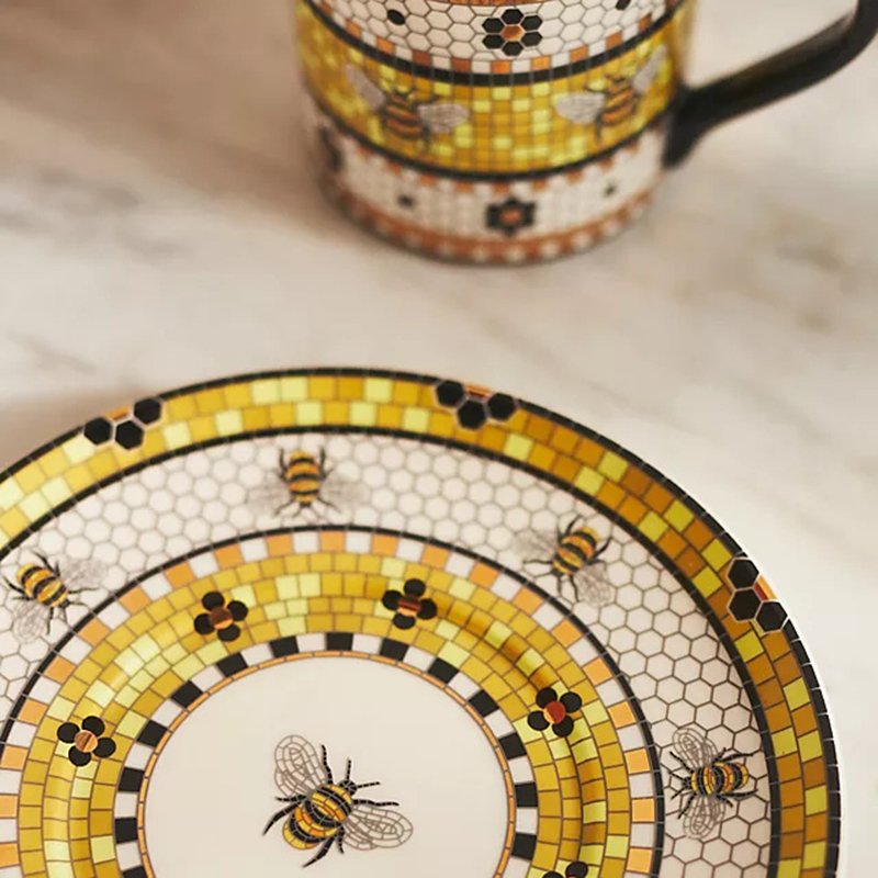 New Design Ceramic Mug Cups Coffee Mugs For Christmas Gift New Year Gift Gold Rim Handle Mugs