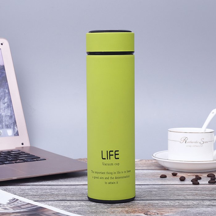 18 oz 500ml Business style custom double layered vacuum flask stainless steel insulated bottle sport water termos with lid