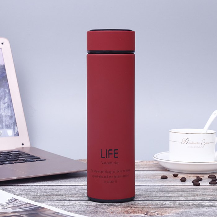 18 oz 500ml Business style custom double layered vacuum flask stainless steel insulated bottle sport water termos with lid