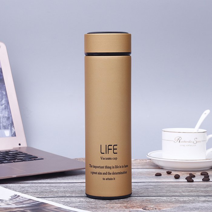 18 oz 500ml Business style custom double layered vacuum flask stainless steel insulated bottle sport water termos with lid