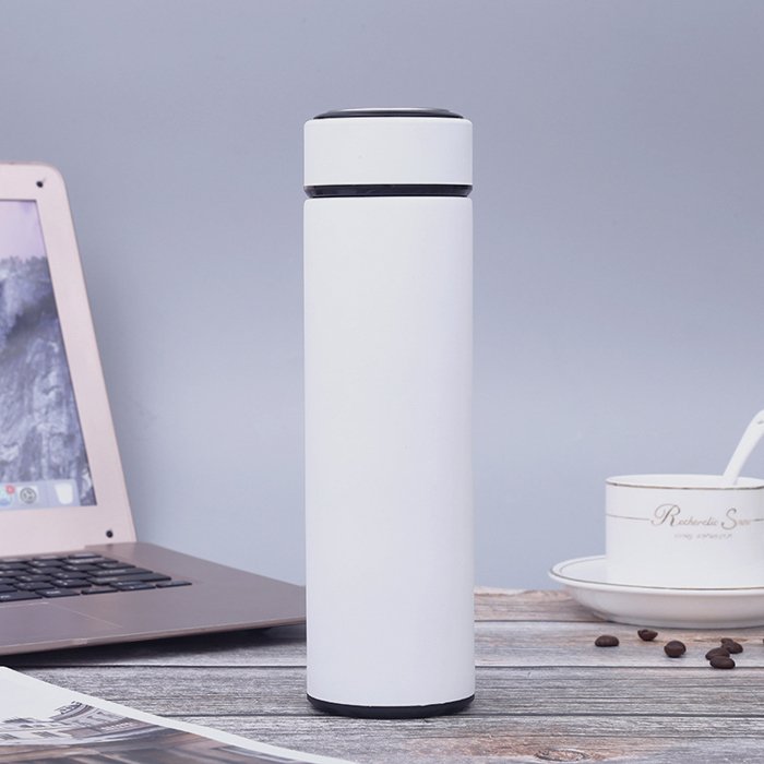 18 oz 500ml Business style custom double layered vacuum flask stainless steel insulated bottle sport water termos with lid