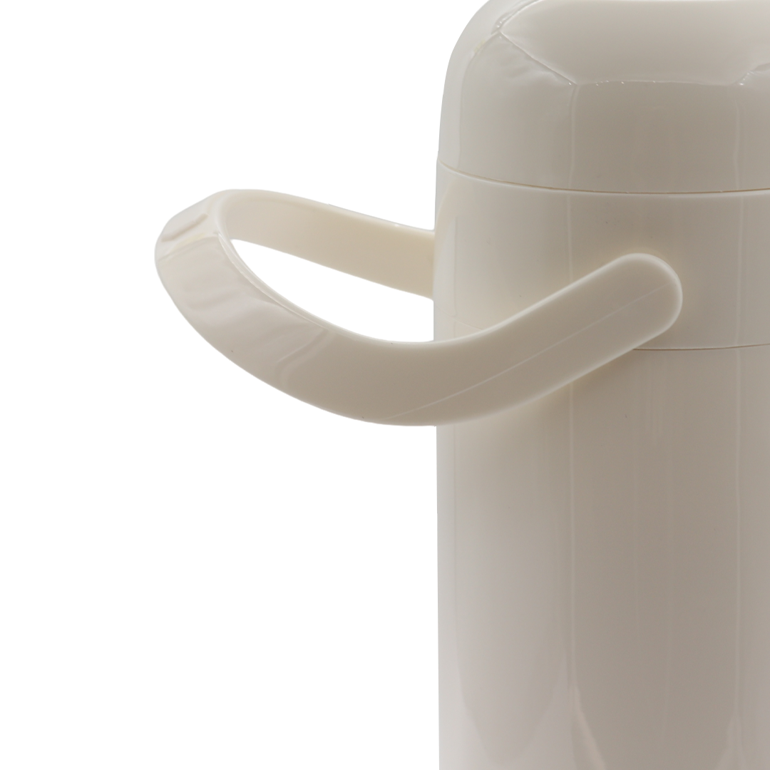 Classical Style Double Wall ABS handle cap High Quality Jug Pink Glass Liner Flask Household vacuum flask with leather Hotel