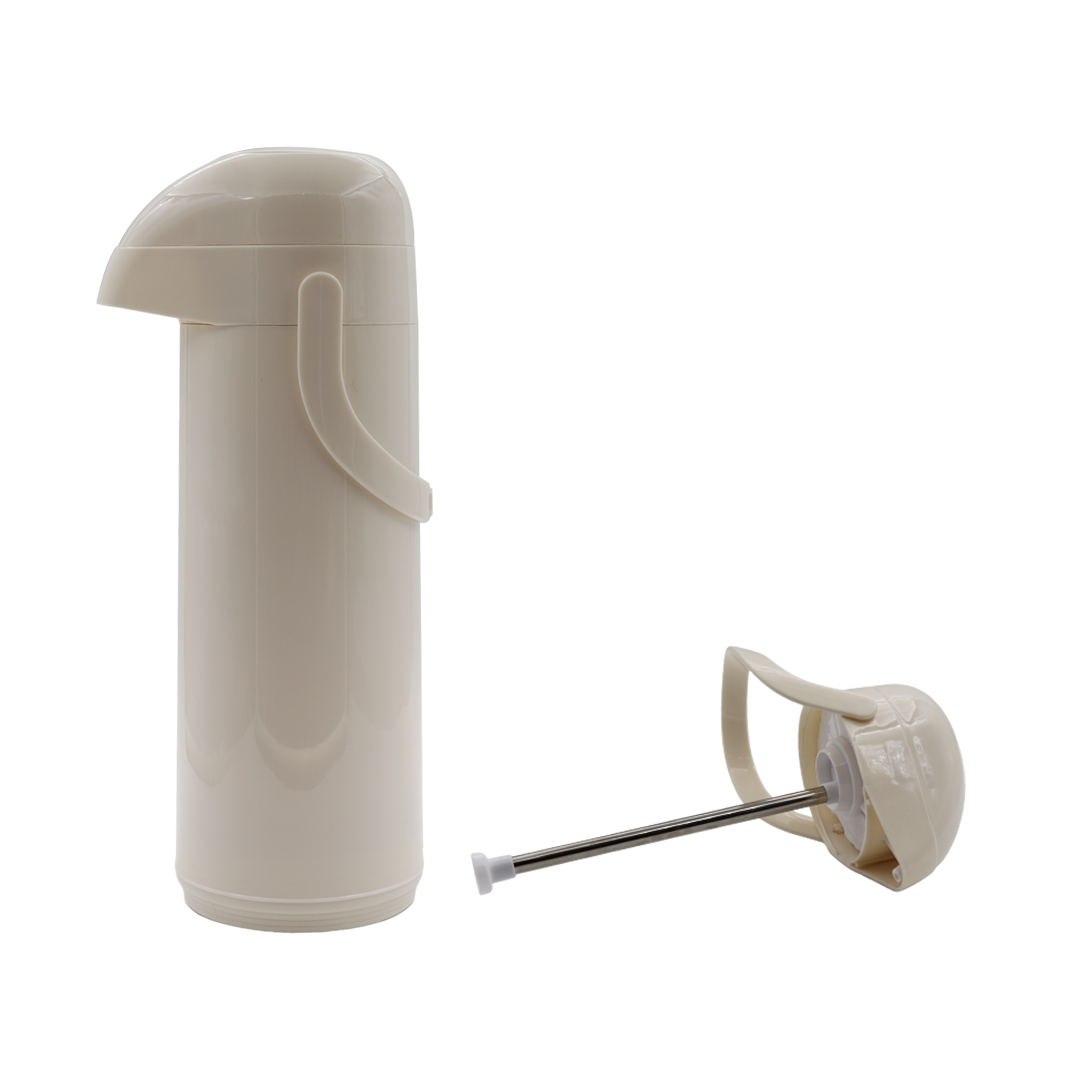 Classical Style Double Wall ABS handle cap High Quality Jug Pink Glass Liner Flask Household vacuum flask with leather Hotel
