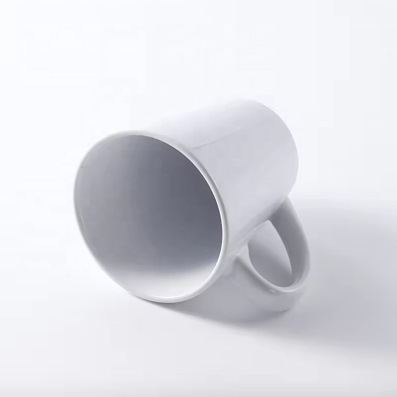 Prosub Wholesale Conical 12oz Sublimation Coffee Mug Custom Printing Blank White Sublimation Ceramic Cup