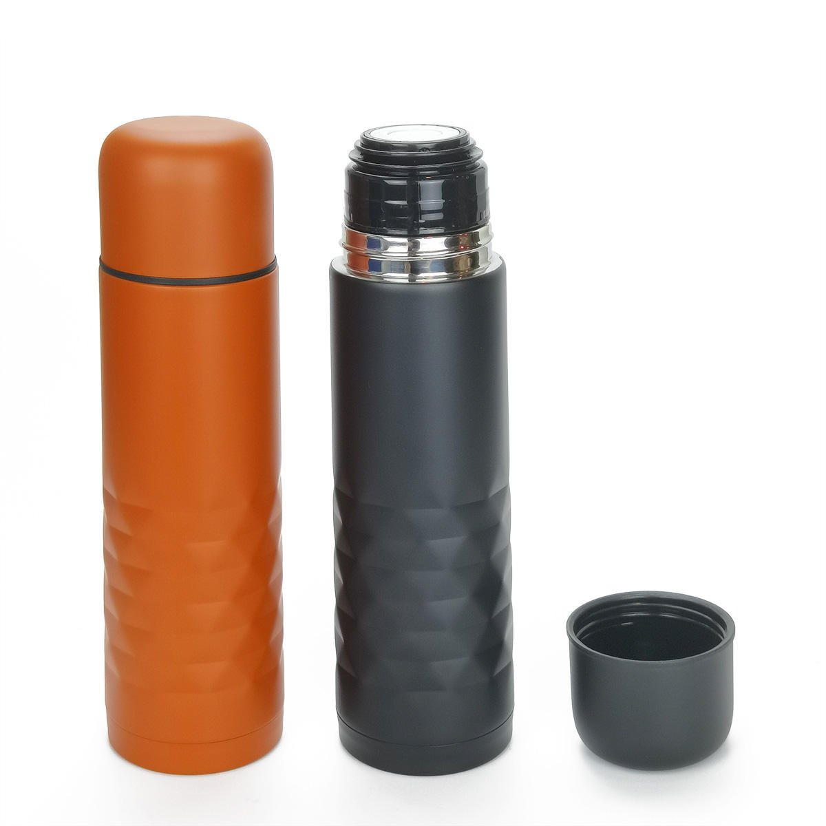 New Classic Style Reusable Vacuum Flask 18/8 Stainless Steel Bullet Shaped Thermos Sport Water Bottle for Outdoor Luxury Cups