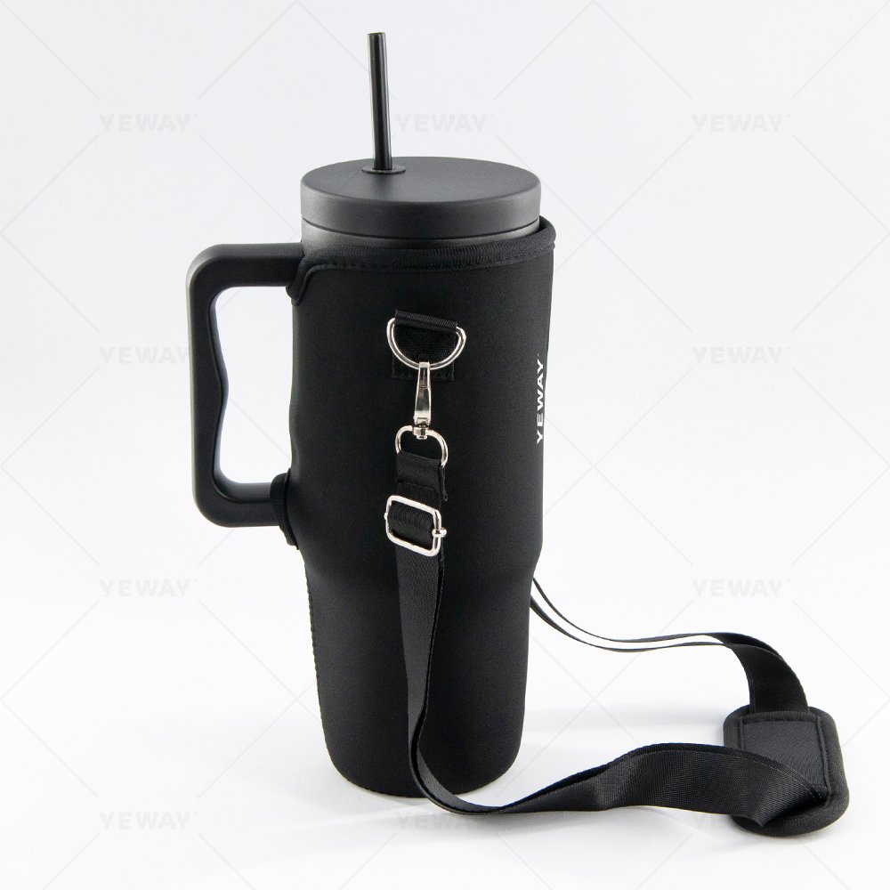 Yeway 40 oz Tumbler With Handle and Straw Lid Travel Mug Eco friendly BPA free 304 Stainless Steel water bottle