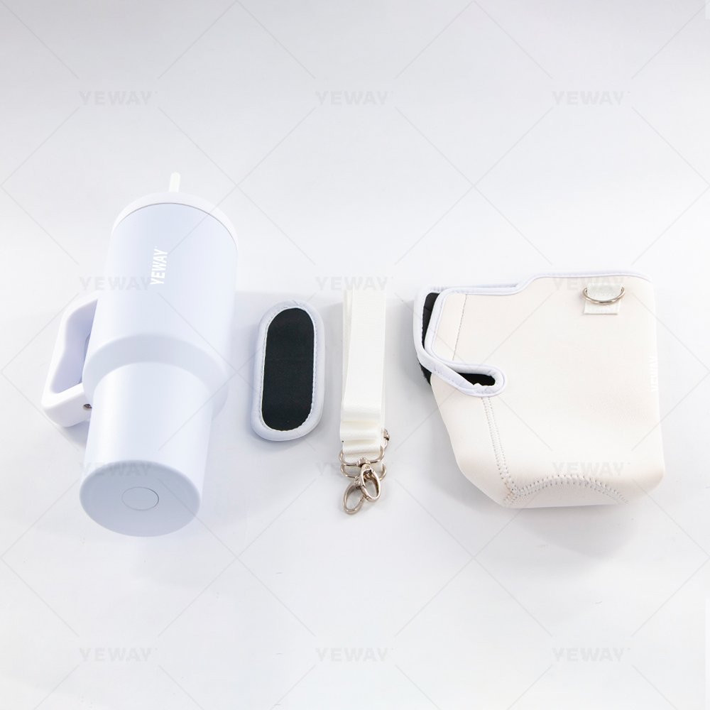 Yeway 40 oz Tumbler With Handle and Straw Lid Travel Mug Eco friendly BPA free 304 Stainless Steel water bottle