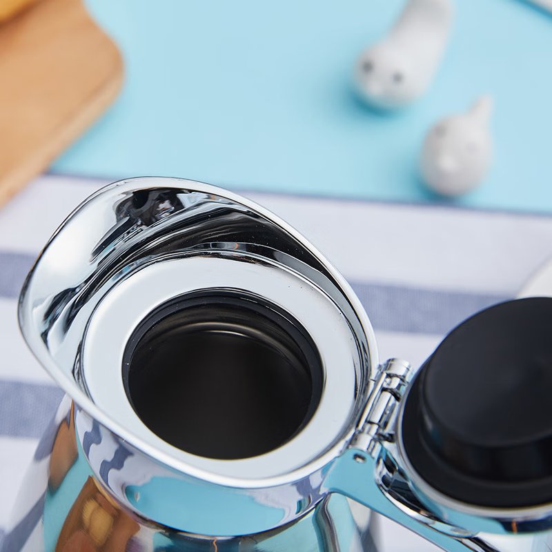 SOLIDWARE 600ML Vacuum Flask Pot Thermos Mug Vaccum Coffee Pot Stainless Steel 304 Portable for Home