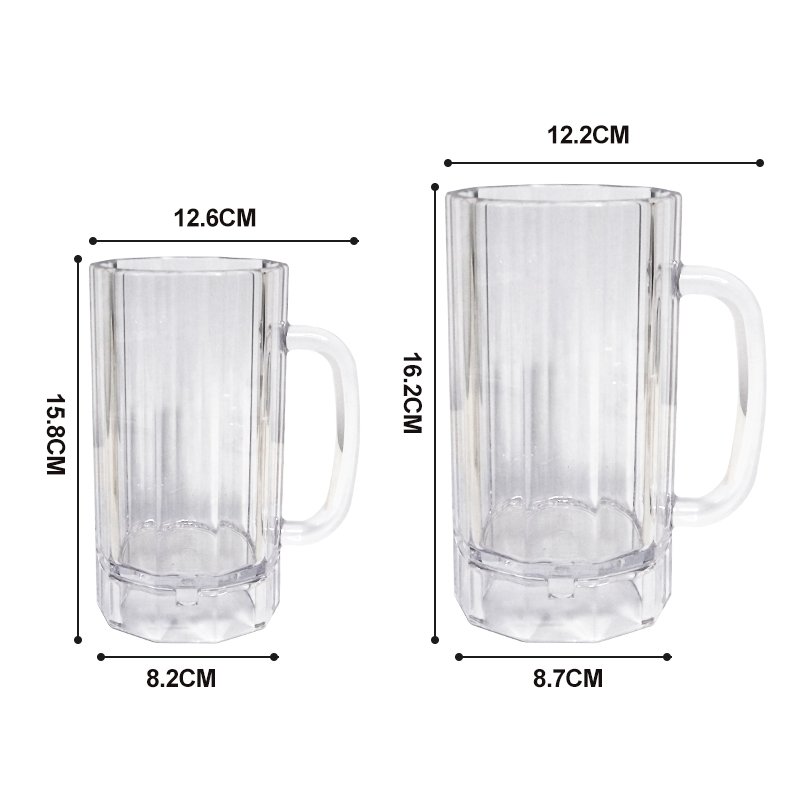 Bar service drinkware cocktail cup plastic wine glasses custom glass beer mug