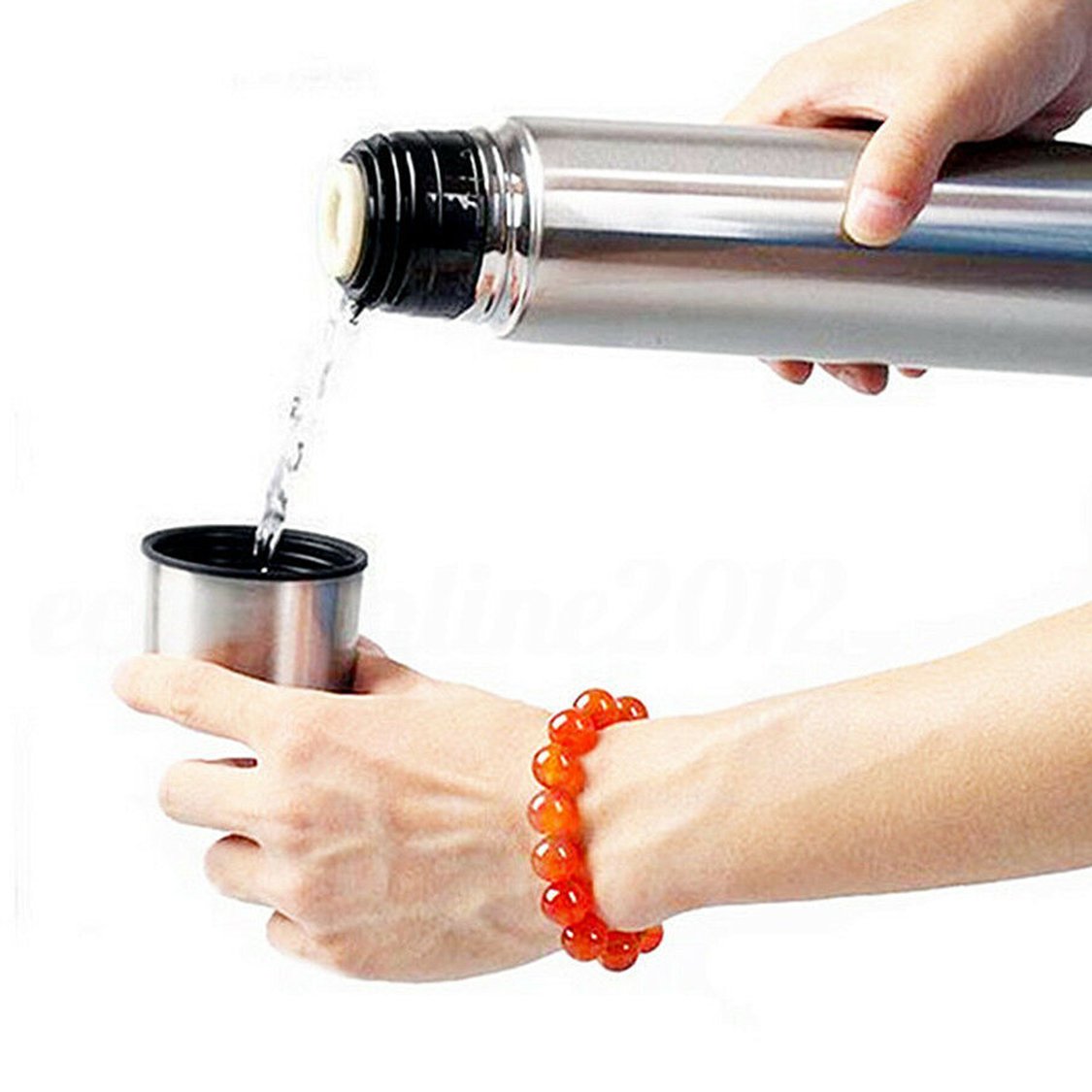 500ml 750ml 1000ml Wholesale Classic Bullet Stainless Steel Vacuum Flask Insulated Thermos with pouch