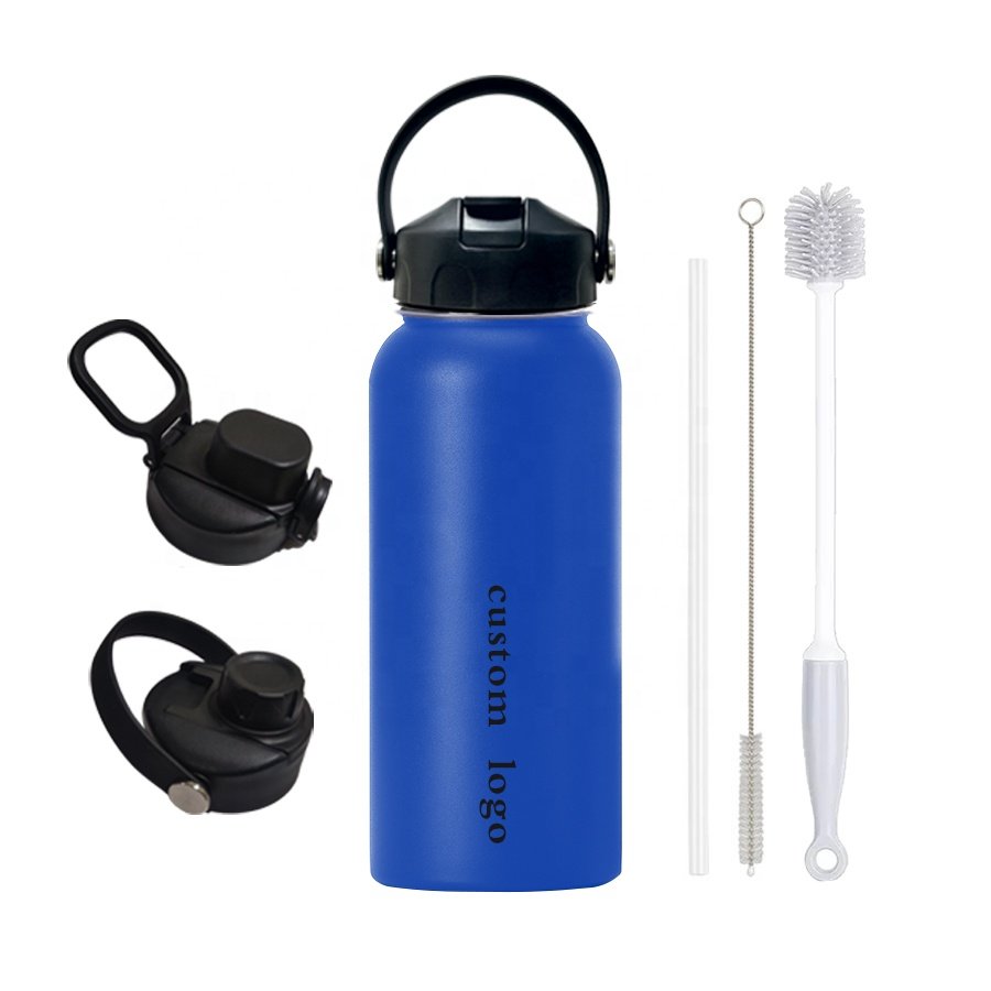 32oz 1000ml Vacuum Flask Wide Mouth Water Bottle Insulated Double Wall Stainless Steel Water Bottle