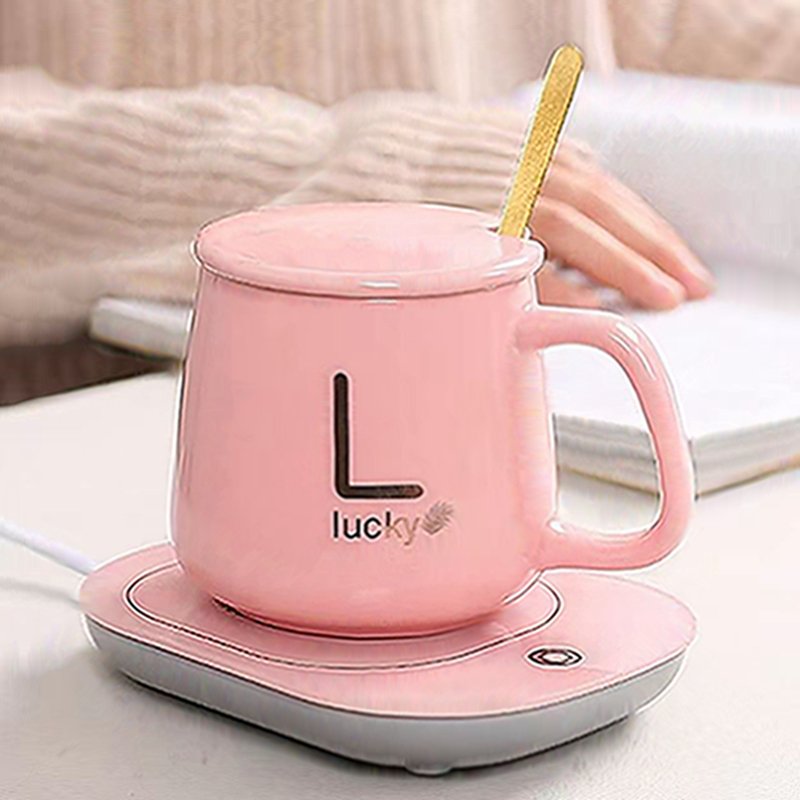 Gift Set Ceramic Mug Heating Pad Temperature Control Smart Coffee Mugs Cup Warmer With Custom Logo