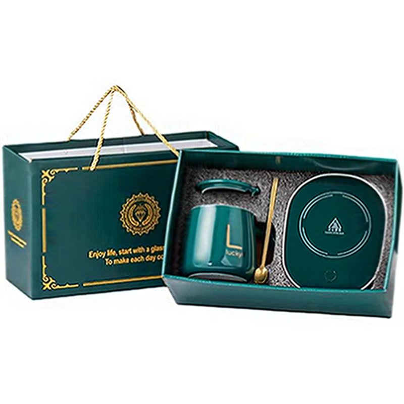 Gift Set Ceramic Mug Heating Pad Temperature Control Smart Coffee Mugs Cup Warmer With Custom Logo
