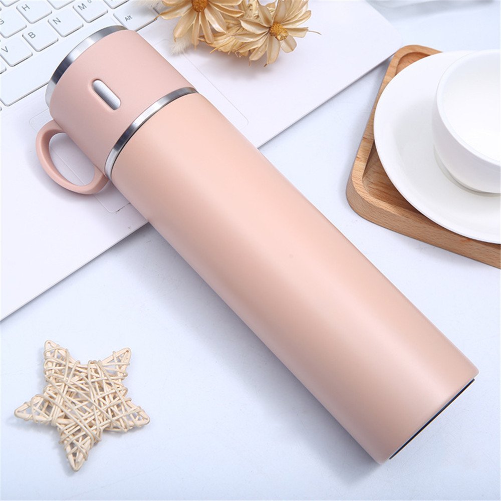 stainless steel vacuum flask 500ml vacuum gift set travel mug thermos water bottle