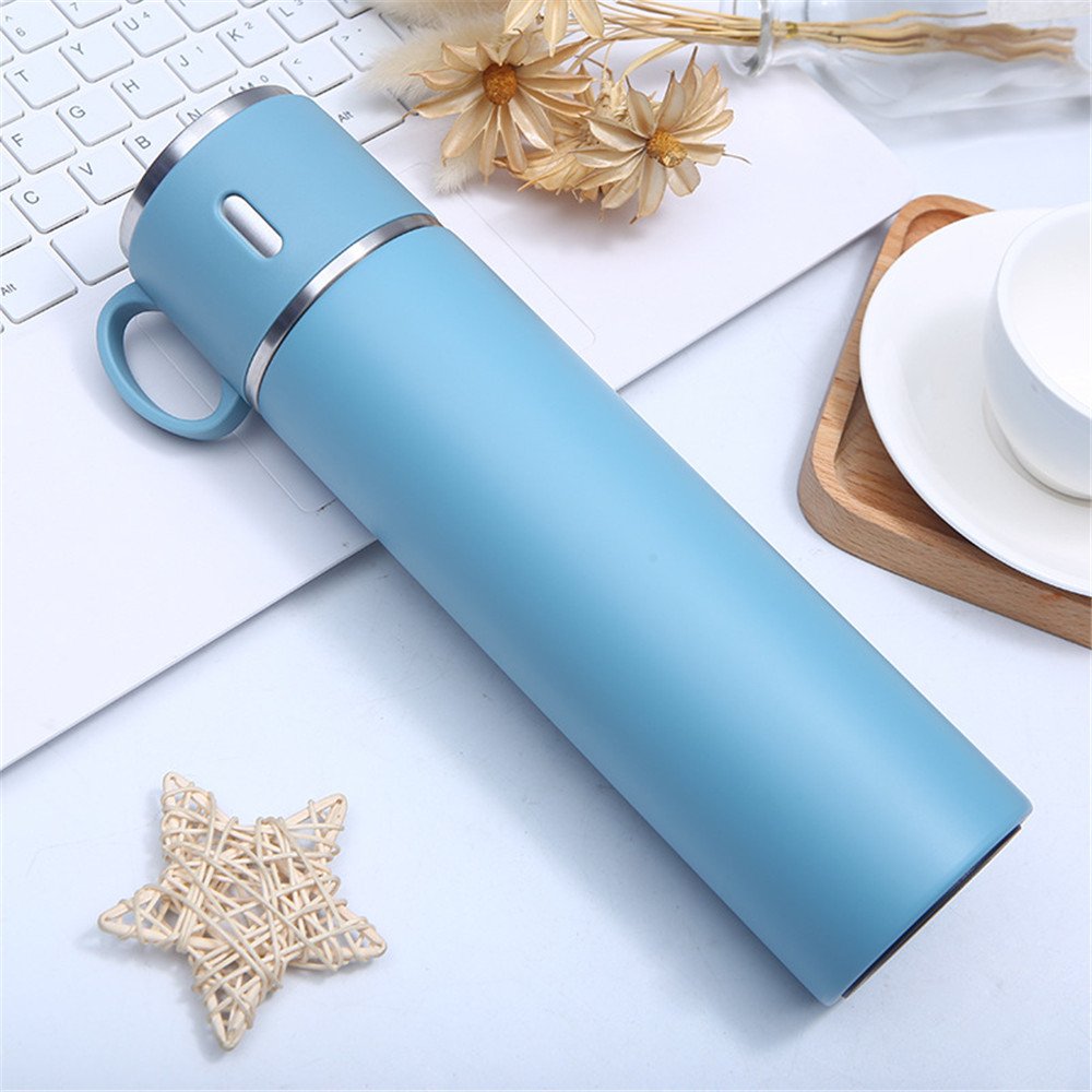 stainless steel vacuum flask 500ml vacuum gift set travel mug thermos water bottle