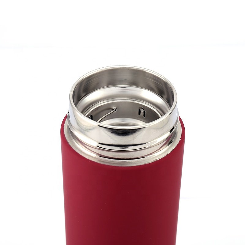 500ml Sports Stainless Steel Double Layer Rubber Coated Thermos Vacuum Flask Thermos Bottle