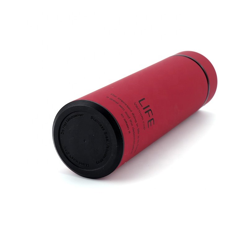 500ml Sports Stainless Steel Double Layer Rubber Coated Thermos Vacuum Flask Thermos Bottle