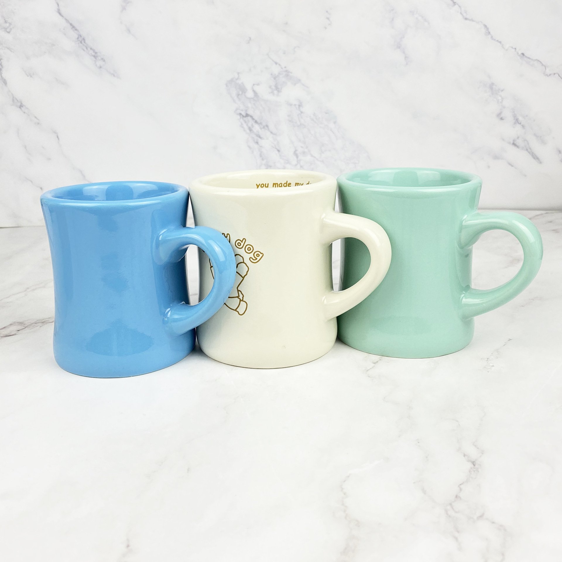 Thick wall ceramic coffee mug custom personalized white 11oz porcelain coffee mug with logo mugs