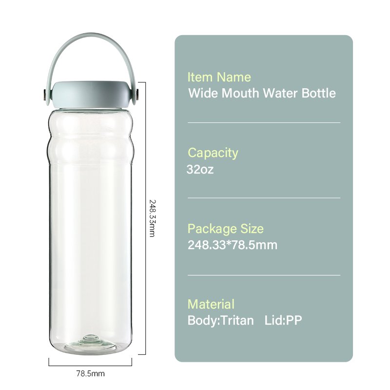 Sports Drinking Water Bottle Anti Scalding Plastic Tritan PP Plastic Cup Adults Plastic Bottles for Juice Support Everyday