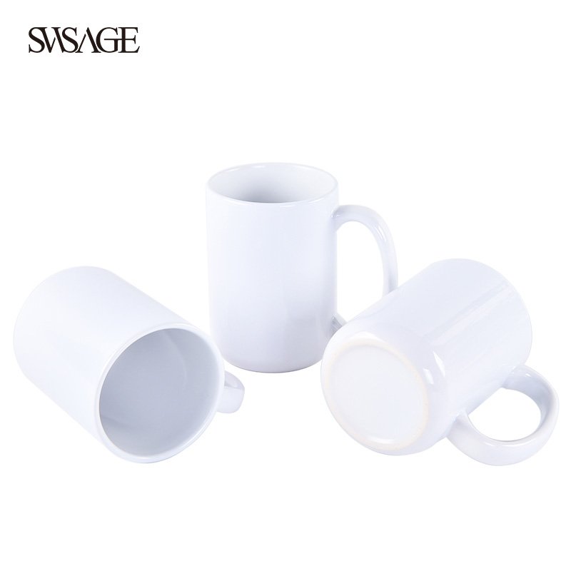 China Usa Warehouse 11Oz 15Oz Coffee Cup Sublimation Blanks Logo Custom China Wholesale Seasonal Ceramic Mug
