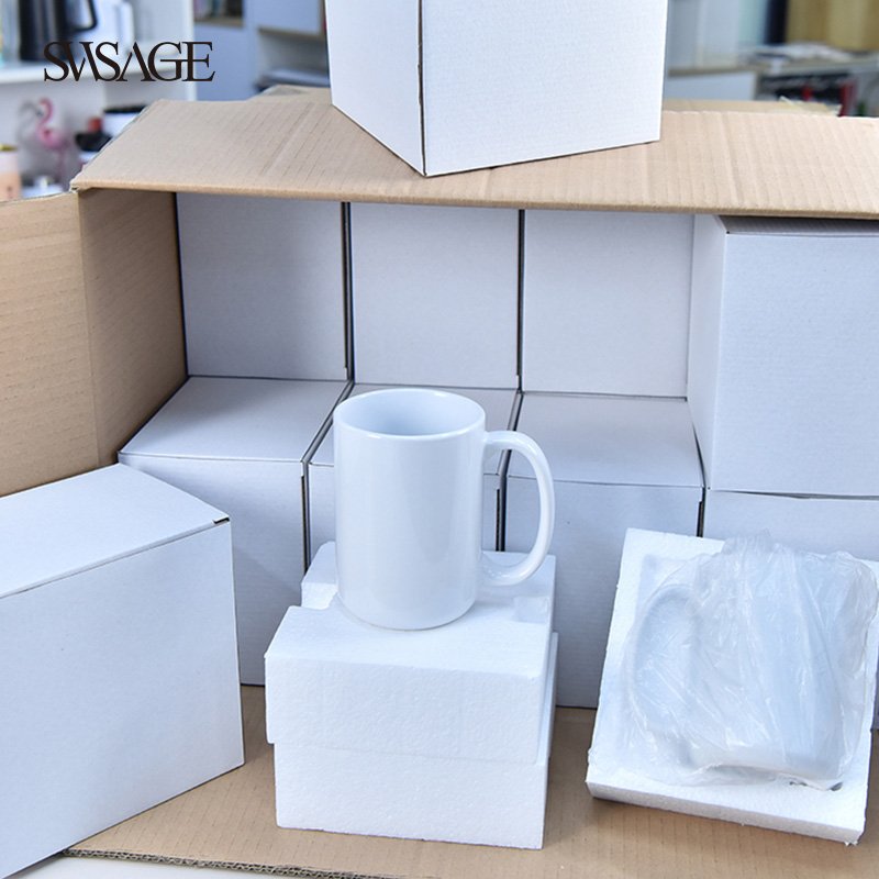 China Usa Warehouse 11Oz 15Oz Coffee Cup Sublimation Blanks Logo Custom China Wholesale Seasonal Ceramic Mug