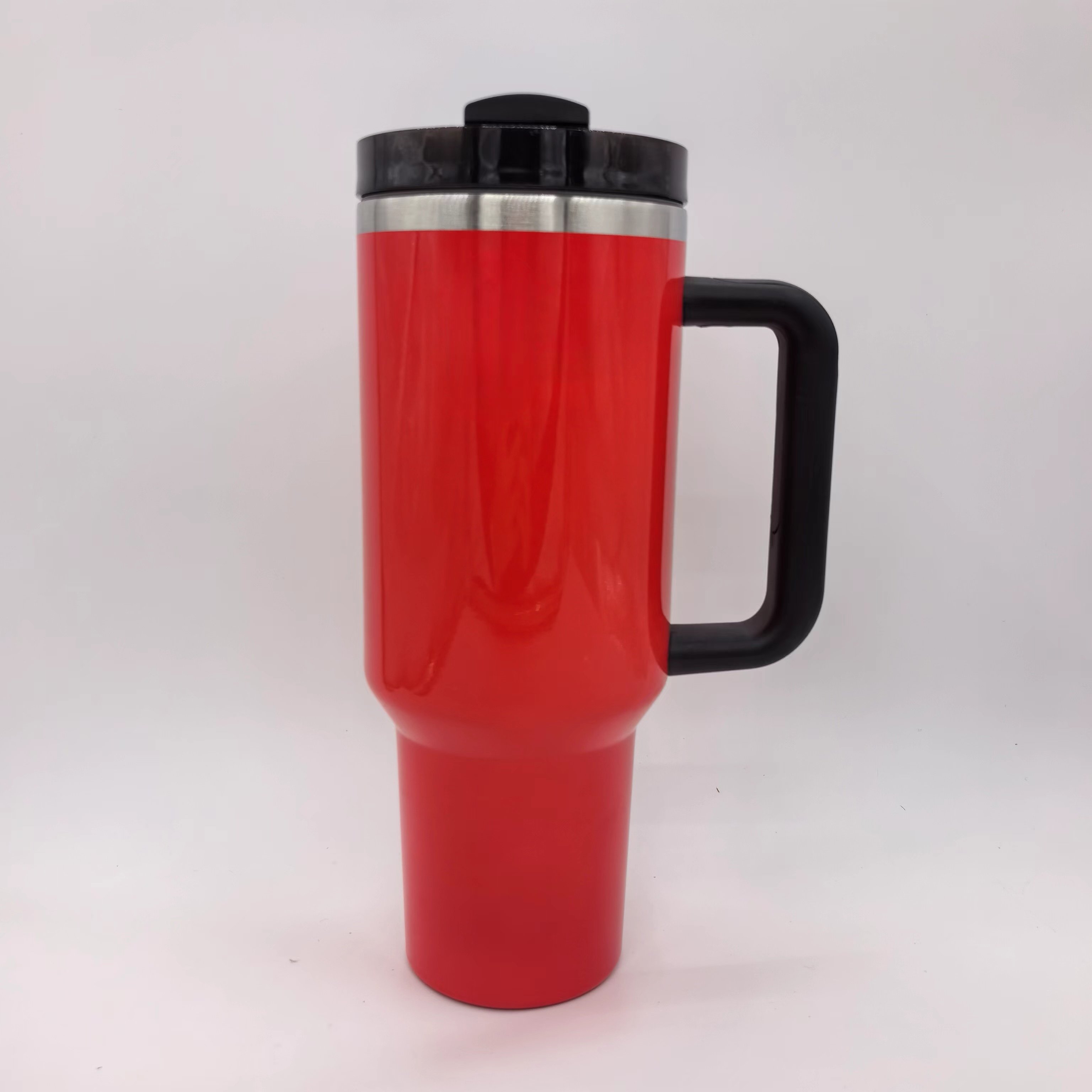 Custom Logo Print 304 Stainless Steel 40OZ Travel Mug Tumbler Cup With Handle Sports drinking water bottle with straw