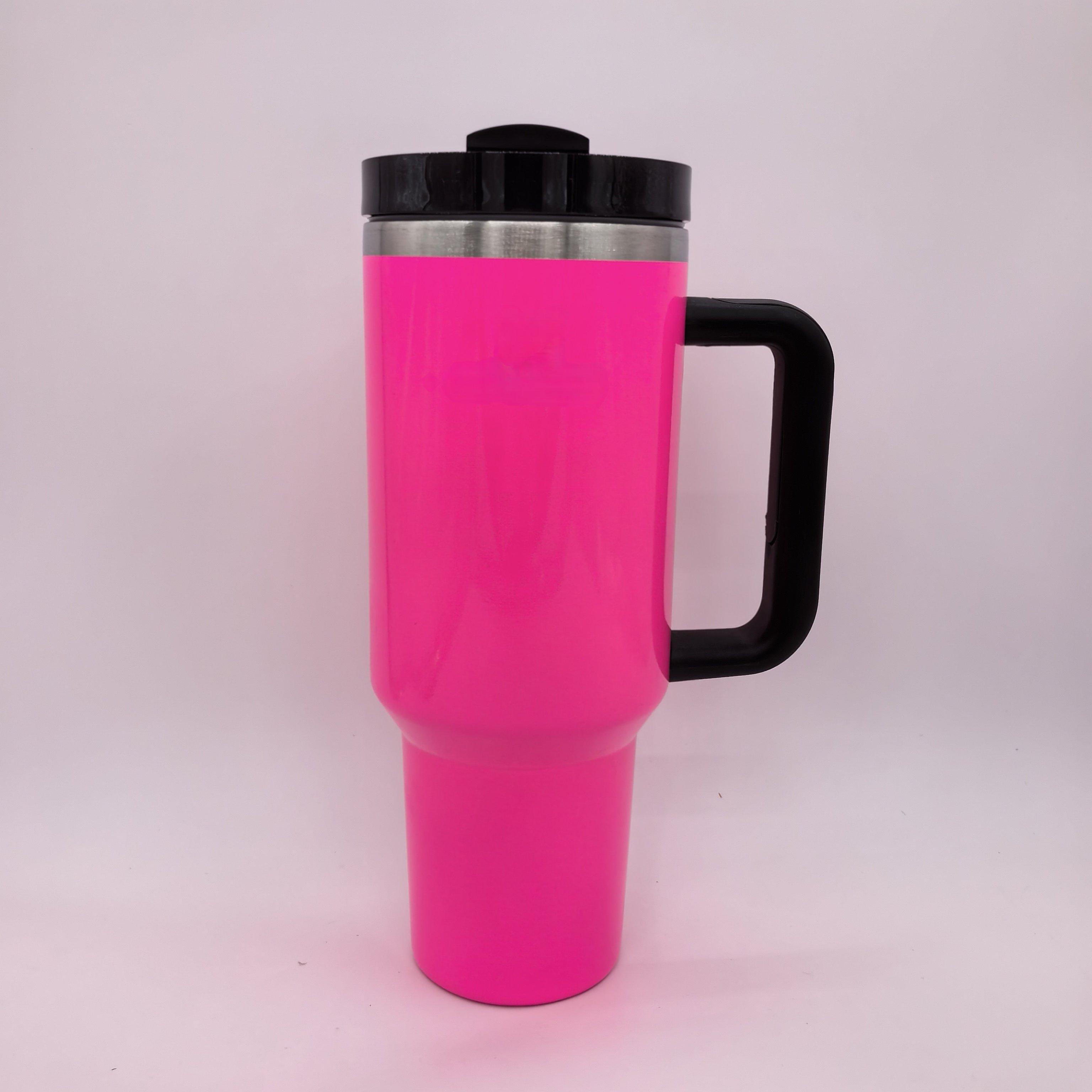 Custom Logo Print 304 Stainless Steel 40OZ Travel Mug Tumbler Cup With Handle Sports drinking water bottle with straw