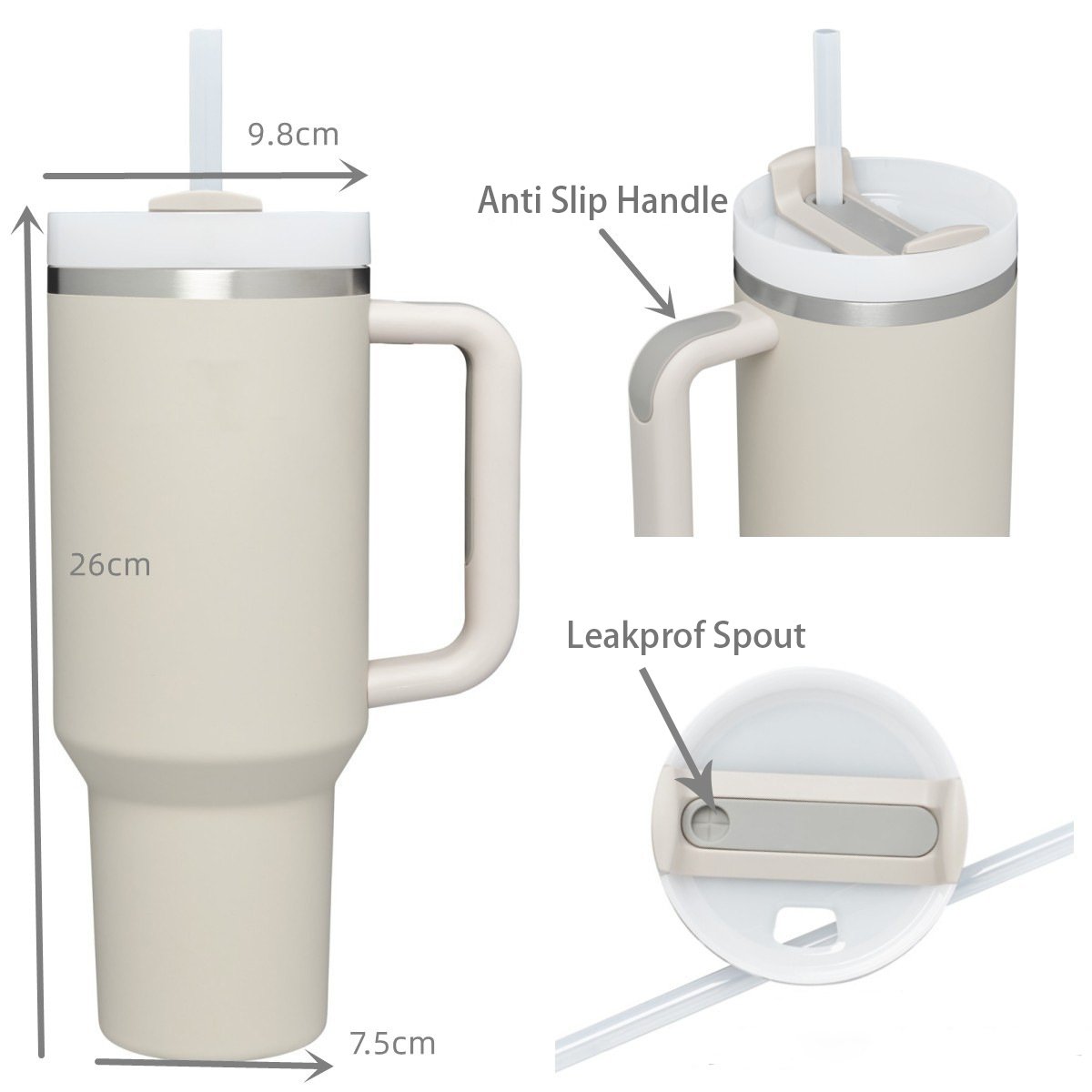 Custom 40oz Travel Mug Adventure Leakproof Tumbler Double Wall Stainless Steel Insulation water bottles Sport Bottle
