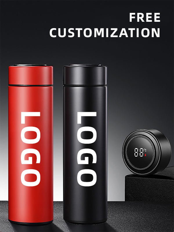Led Temperature to Drink Car Insulated Remind Drinking Vacuum Flask Smart Water Bottle With Mineral Water Bottle