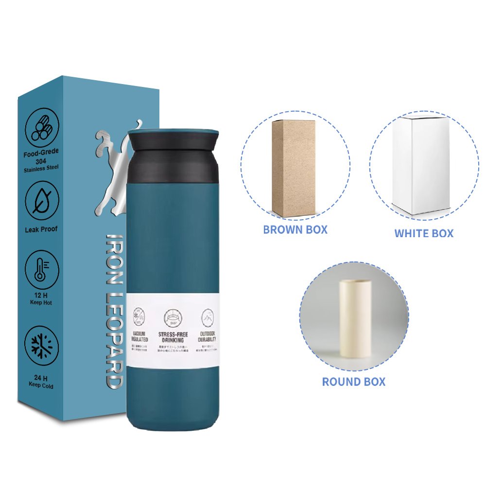 40oz Vacuum Flask with Handle Sublimation Cup Double Wall Leak Proof 500ml Capacity Termos Agua