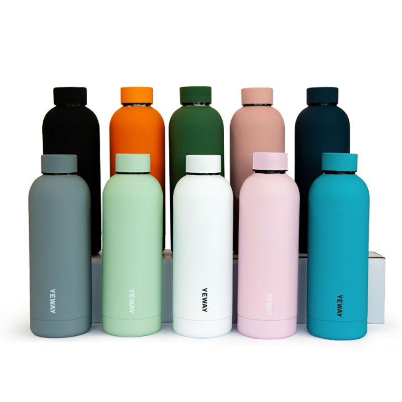 New Product 2023 Small Mouth Bottles Water Botellas 500ml Personalizadas Outdoor With 20 Colors Water Bottle Logo Customized