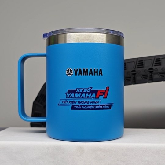 Double Wall Vacuum Insulated 12oz 14oz Coffee Beer Camping Mug Stainless Steel Tumbler with Handle Lid