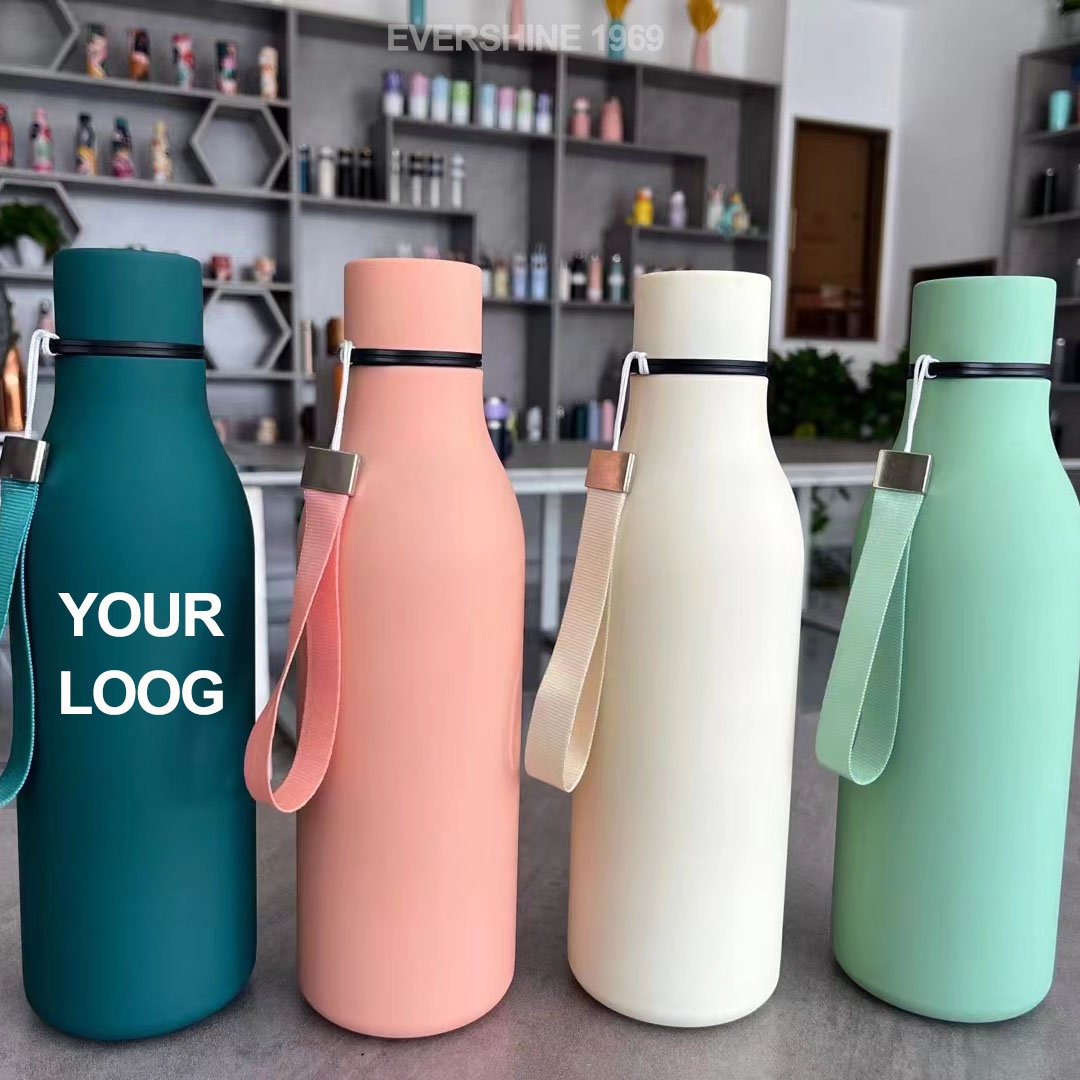 Factory Custom logo 18oz/550ml gym sport bottles stainless steel insulated vacuum flasks thermos drink water bottle