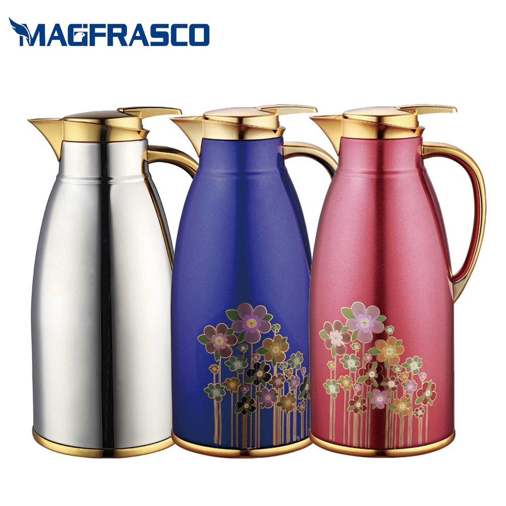 0.68L 1L 1.3L 1.6L 1.9L Hot Cold Insulated Thermal Arabic Vacuum flasks & Thermoses with Glass Refill