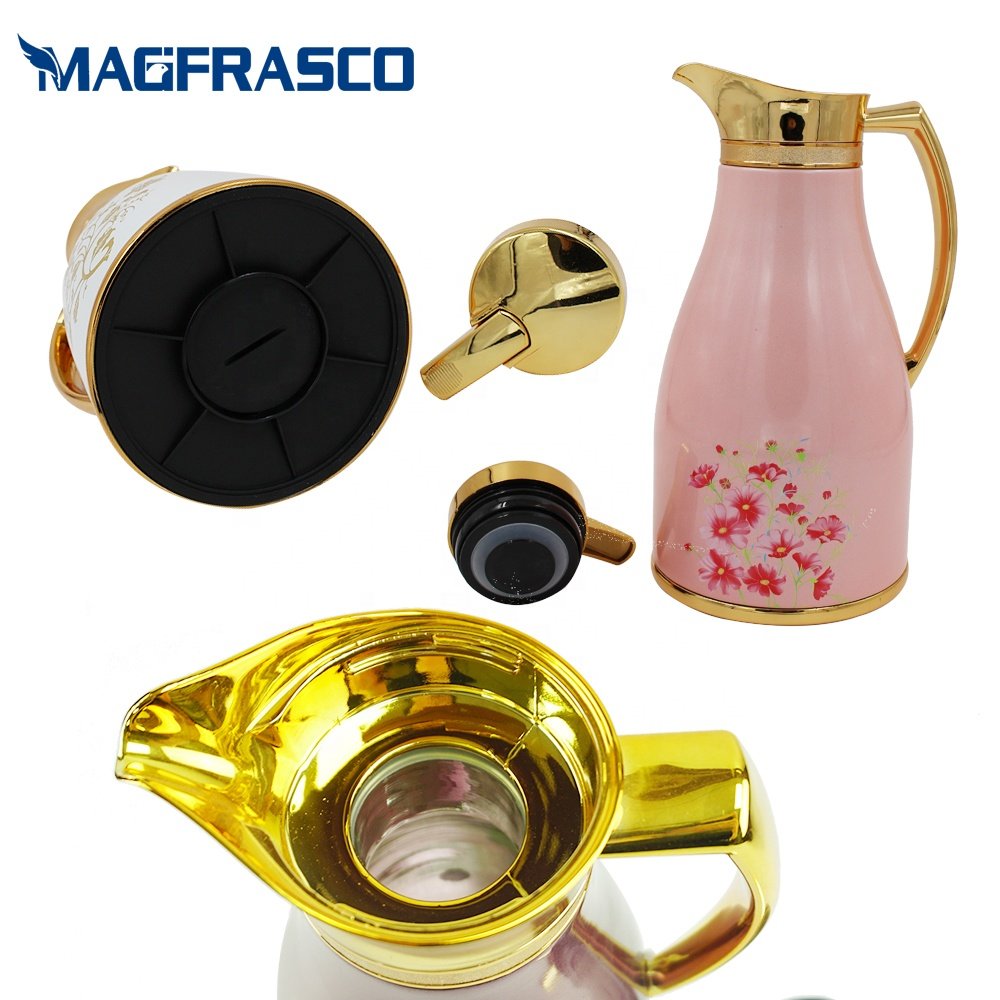 0.68L 1L 1.3L 1.6L 1.9L Hot Cold Insulated Thermal Arabic Vacuum flasks & Thermoses with Glass Refill