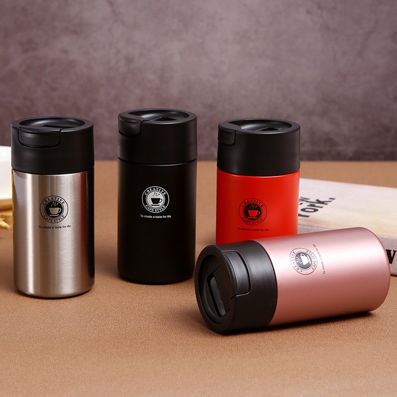 Thermos Flask Coffee Mug Double Thickened Big Car Thermos Mug Travel Thermo Cup Thermosmug For Gifts Vacuum Flask