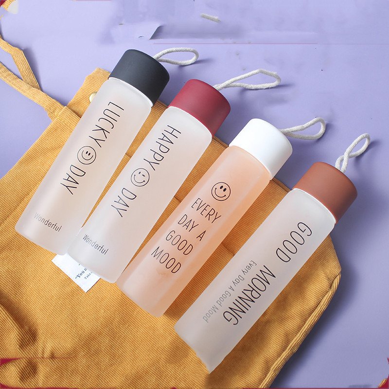 Wholesale 2022 clear Sports Water Bottle Outdoor Travel Drinkware drinking glass Bottle cup with logo