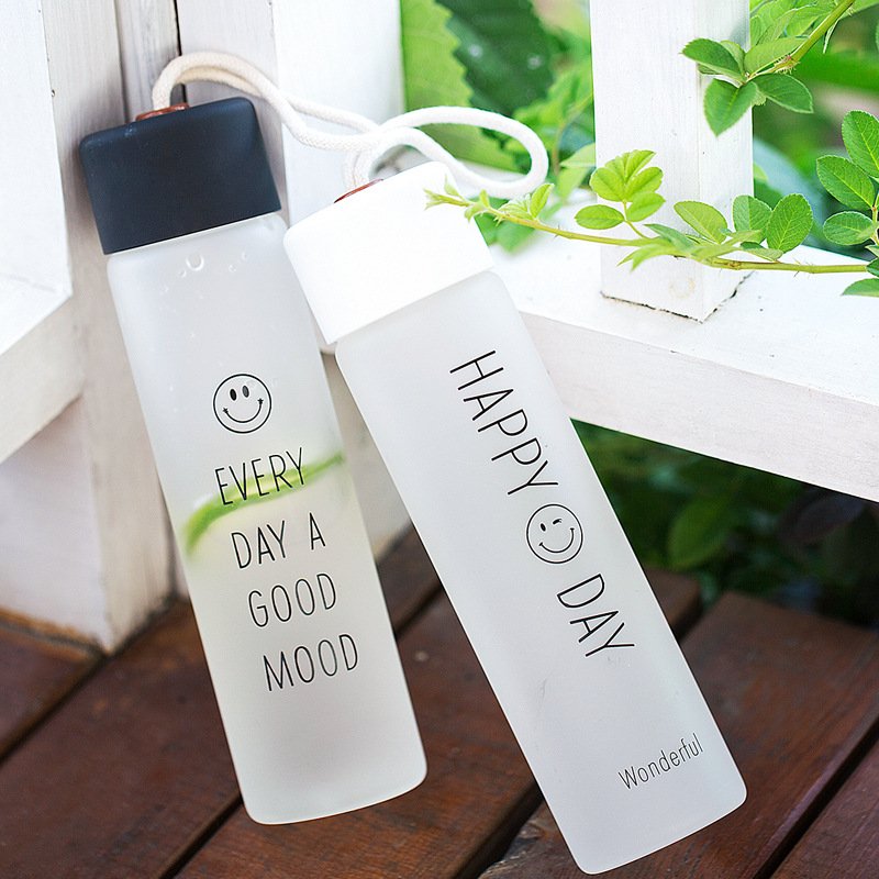 Wholesale 2022 clear Sports Water Bottle Outdoor Travel Drinkware drinking glass Bottle cup with logo